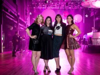 Alison Lawler-Dean, Alexandra Clarke, MJ DeCoteau & Ali Blasioli from Rethink Breast Cancer at Boobyball 2015 YYZ by Wandering Eye Photography
