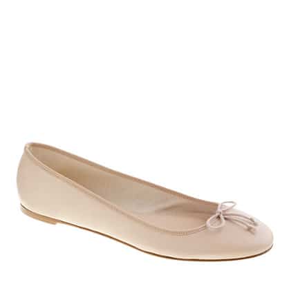 Classic J Crew Leather Ballet Flats