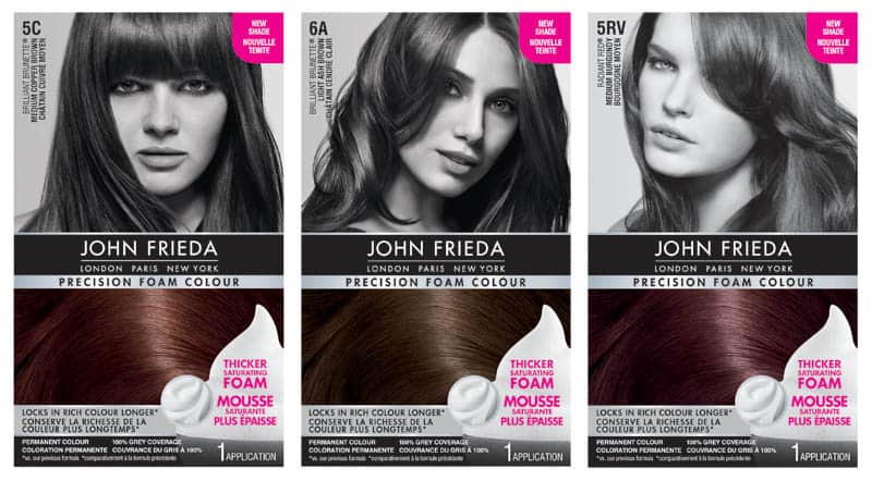 John Frieda Precision Foam Color Chart