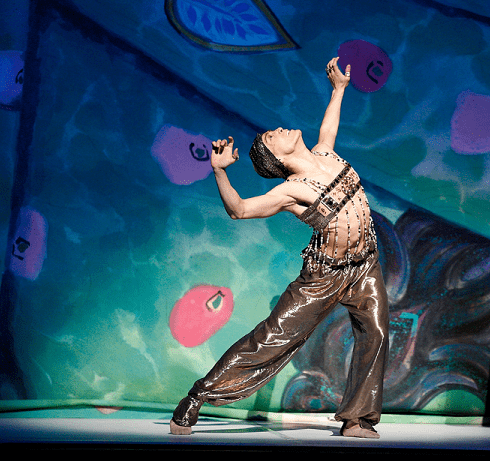 Keiichi Hirano in Nijinsky. Photo by Bruce Zinger. (Golden Slave) 