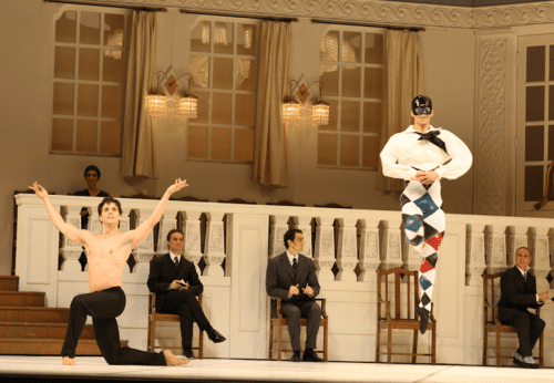 Guillaume Côté and Naoya Ebe in Nijinsky. Photo by Cylla von Tiedemann. (Harlequin)