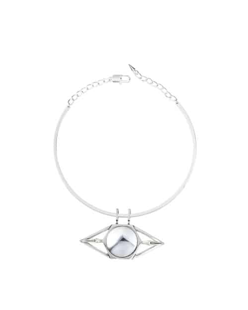 Jenny Bird Nova Orb Collar Silver