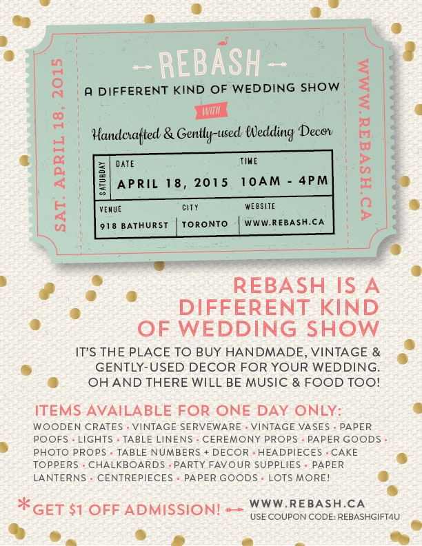 Rebash A Different Kind Of Wedding Market Fashion Beauty