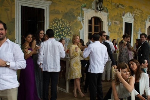 A Texan wedding takes place in Tekit de Regil, a former Henequen hacienda created by the conquistadors in the late sixteenth century. Merida, Yucatan. November 24, 2012.