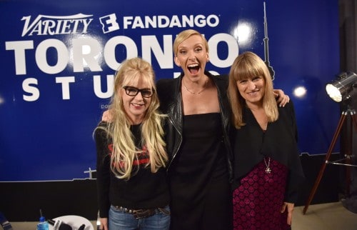 Variety Fandango Studio Powered by Samsung Galaxy, Toronto International Film Festival, Canada  - 12 Sep 2015 Mandatory Credit: Photo by Buckner/Variety/REX Shutterstock (5073994au) Morwenna Banks, Catherine Hardwick and Toni Collette at the Variety Fandango Studio Powered by Samsung Galaxy at Holt Renfrew during the 2015 Toronto International Film Festival on 12 Sep 2015 in Toronto, Canada. Variety Fandango Studio Powered by Samsung Galaxy, Toronto International Film Festival, Canada  - 12 Sep 2015