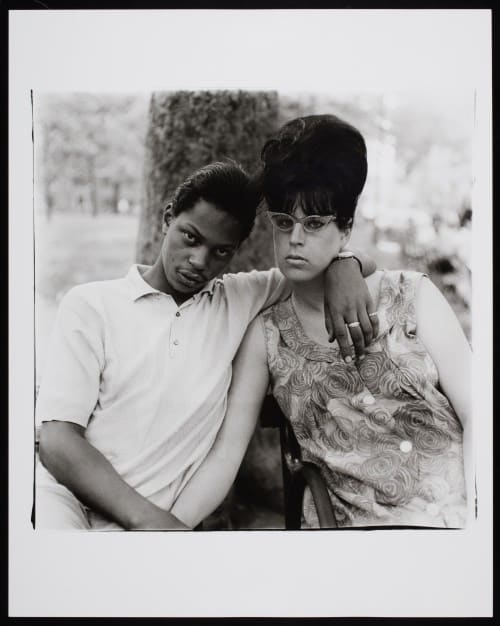 A Young Man and his Pregnant Wife in Washington Square Park - Diane Arbus