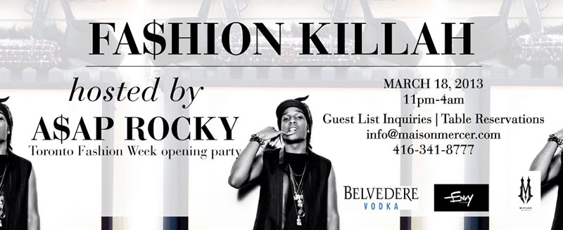 Fa$hion Killah with A$AP Rocky in Toronto