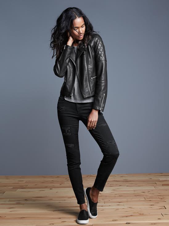 gap leather jacket womens