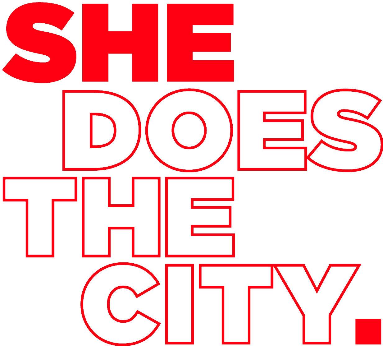 Shedoesthecity logo
