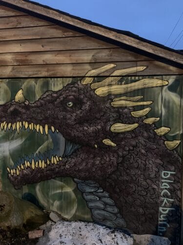 The dragon mural